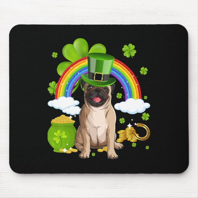 Make St Patricks Day Great Again Funny Pig Men Wom Mouse Mat (Front)