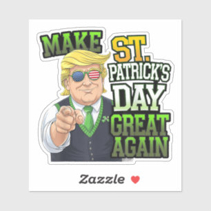Make St Patricks Day Great Again Funny Trump
