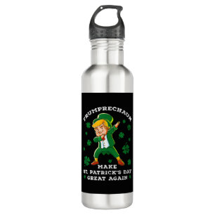 Make St Patrick's Day Great Again Funny Trump 710 Ml Water Bottle