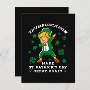Make St Patrick's Day Great Again Funny Trump Holiday Card