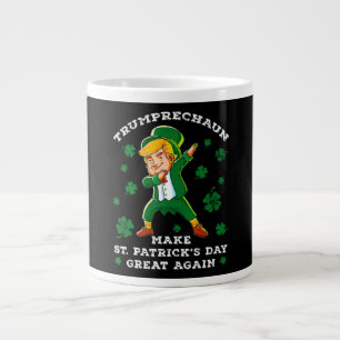 Make St Patrick's Day Great Again Funny Trump Large Coffee Mug