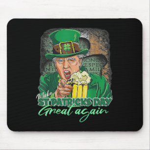 Make St Patricks Day Great Again Funny Trump Men W Mouse Mat