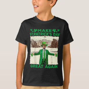 Make St Patricks Day Great Again Funny Trump Men W T-Shirt