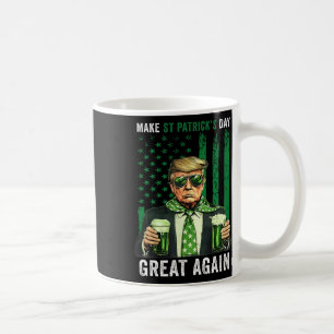 Make St Patricks Day Great Again Funny Trump Mens Coffee Mug