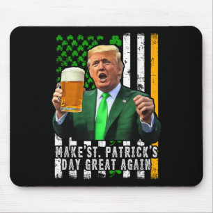 Make St Patricks Day Great Again Irish American Mouse Mat