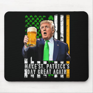 Make St Patricks Day Great Again Irish American Mouse Mat