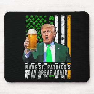 Make St Patricks Day Great Again Irish American Mouse Mat