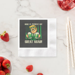 Make St. Patrick's Day Great Again Napkin