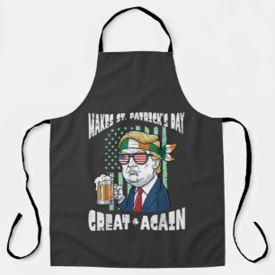 Make St Patricks Day Great Again Saint Paddys Apron
