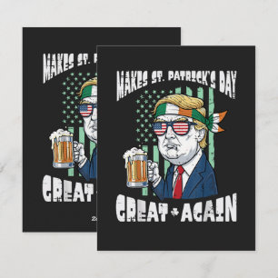 Make St Patricks Day Great Again Saint Paddys Holiday Card