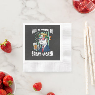 Make St Patricks Day Great Again Saint Paddys Napkin