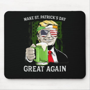 Make St Patricks Day Great Again Tp Men Women Mouse Mat