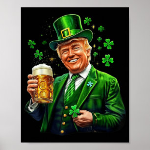 Make St Patricks Day Great Again Trump Irish Ameri Poster