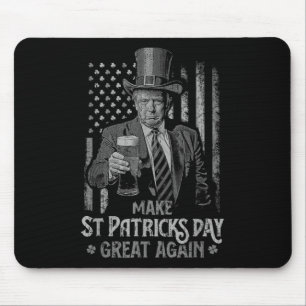 Make St Patricks Day Great Again Trump Shamrock _2 Mouse Mat