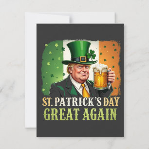 Make St. Patrick's Great Again Trump Irish Holiday Card