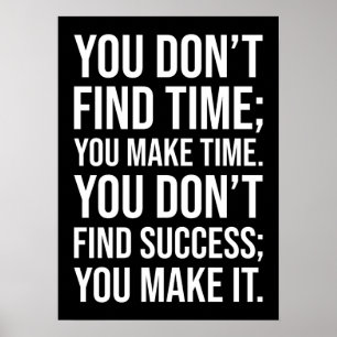 Make Success - Hustle Grind Motivational Poster