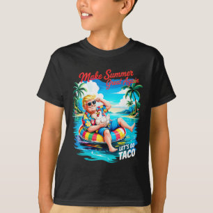 Make Summer Great Again Funny President Chicken Ta T-Shirt