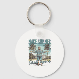 Make Summer Great Again, Trump Summer _1 Key Ring