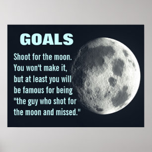 Make sure you set your goals very high (L) Poster