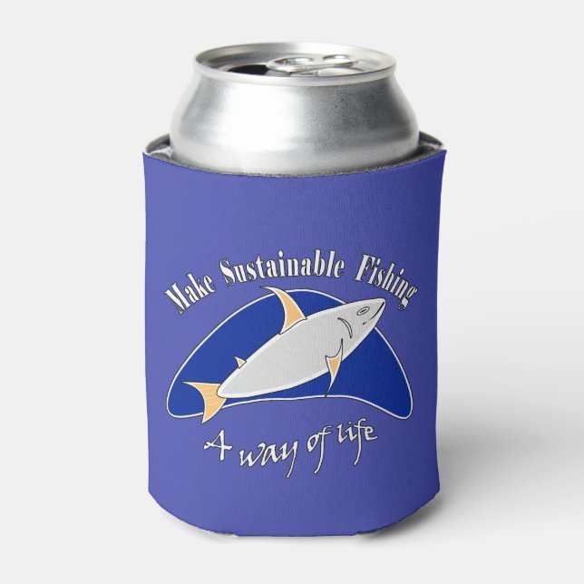 Make sustainable fishing a way of life  can cooler (Can Front)
