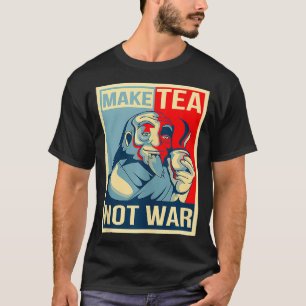 Make Tea NotTealover Japanese Buddha Herbal Peace  T-Shirt