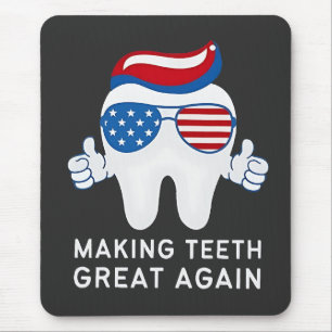 Make Teeth Great Again 4th of July Dental Mouse Mat