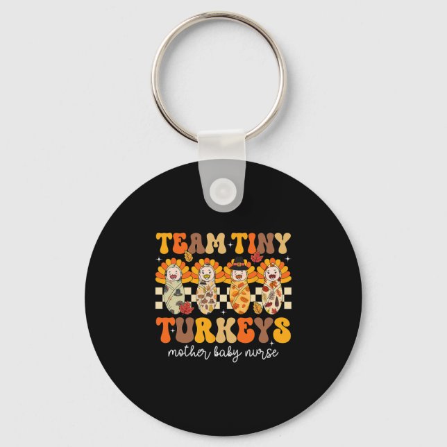 Make Thanksgiving Great Again - Funny Trump Quote  Key Ring (Front)