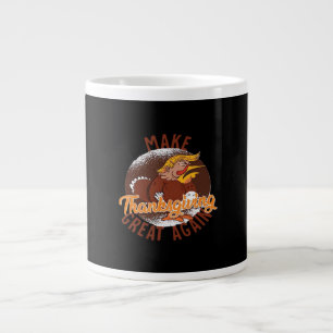 Make Thanksgiving Great Again Funny Turkey Trumpki Large Coffee Mug
