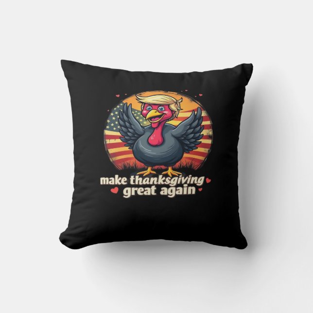 Make Thanksgiving Great Again Thanksgiving Classic Cushion (Front)