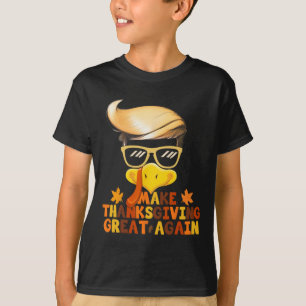 Make Thanksgiving Great Again Trump Turkey Funny 2 T-Shirt