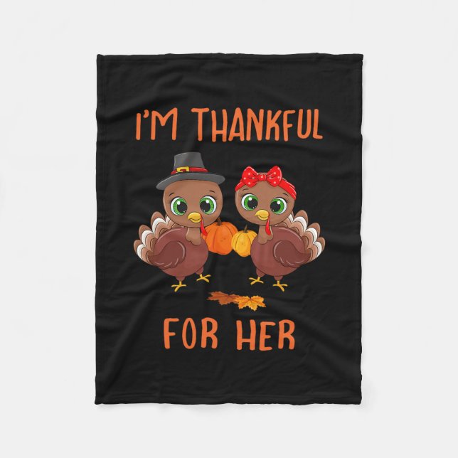 Make Thanksgiving Great Again Trump Turkey Funny  Fleece Blanket (Front)