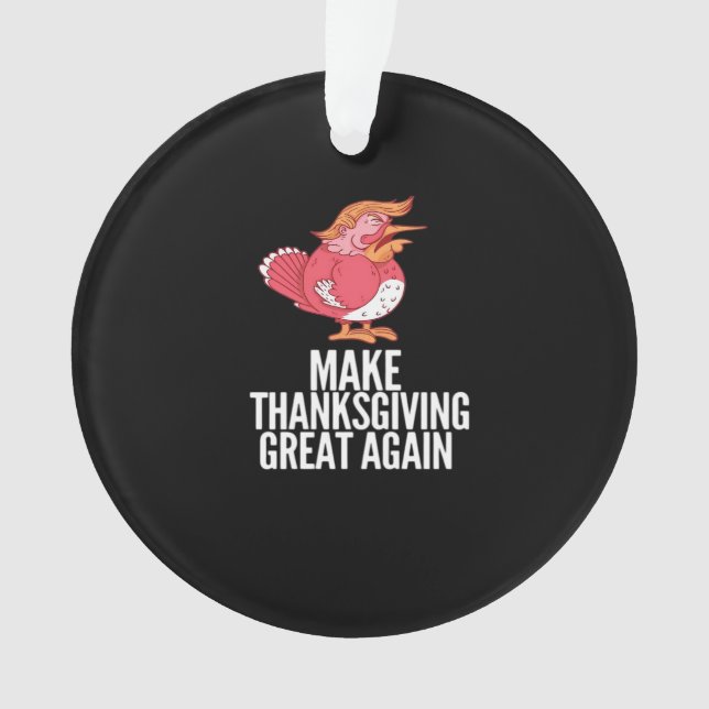 Make Thanksgiving Great Again Trumpkin – Basic Pum Ornament (Front)