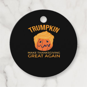 Make Thanksgiving Great Again Trumpkin Boxy Favour Tags