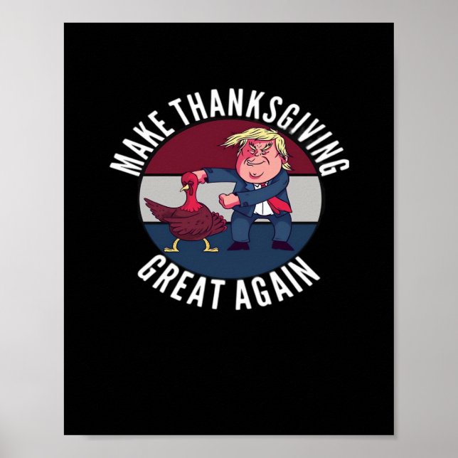 Make Thanksgiving Great Again Trumpkin – Classic P Poster (Front)