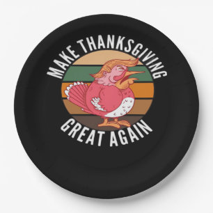 Make Thanksgiving Great Again Trumpkin – Hallowee Paper Plate