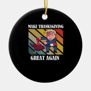Make Thanksgiving Great Again Trumpkin – Sloth & S Ceramic Tree Decoration