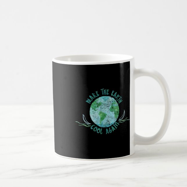 Make The Earth Cool Again - Watercolor Environment Coffee Mug (Right)