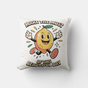 Make the Most – Lemon Throw Pillow