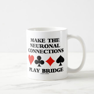 Make The Neuronal Connections Play Bridge Coffee Mug