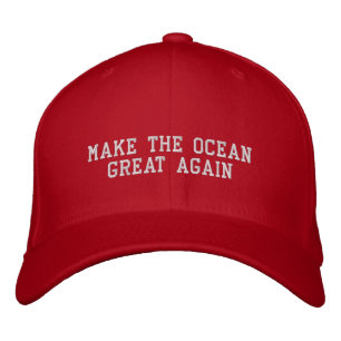 Make The Ocean Great Again Embroidered Hat