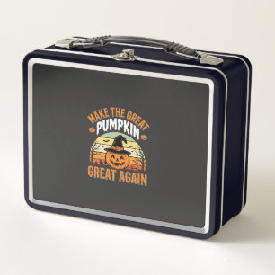 Make The Pumpkin Great Again Halloween Design_1 Metal Lunch Box