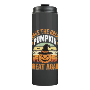 Make The Pumpkin Great Again Halloween Design_1 Thermal Tumbler