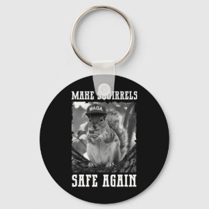 Make The Squirrels Safe Again Trump 2024 Save The Key Ring