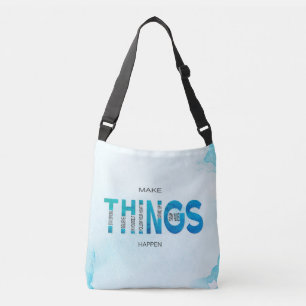 Make Things Happen - Funky Blue Mix Edition  Crossbody Bag