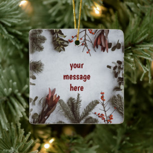 *MAKE THIS YOUR OWN* CERAMIC CHRISTMAS ORNAMENT