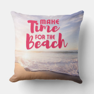 Make Time for the Beach Cushion