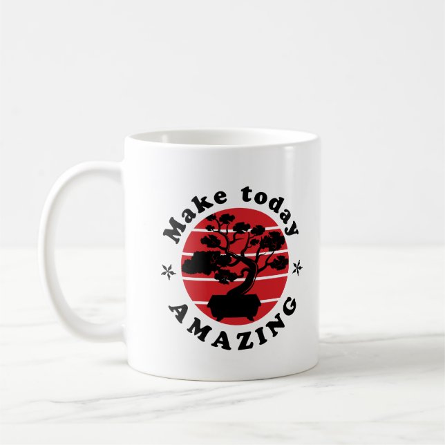 Make Today Amazing Bonsai Tree Coffee Mug (Left)