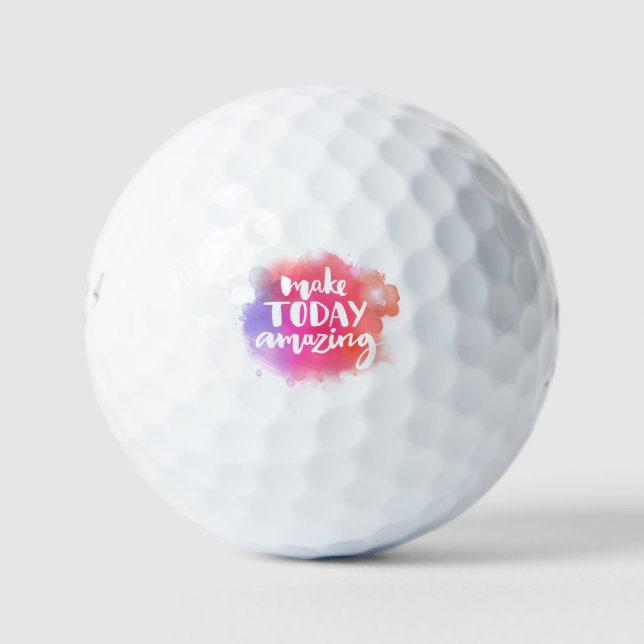 Make Today Amazing Golf Balls (Front)
