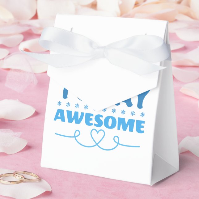 Make Today Awesome Retro Typography Favour Box (Wedding)