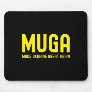Make Ukraine Great Again Support Funny Saying Mouse Mat